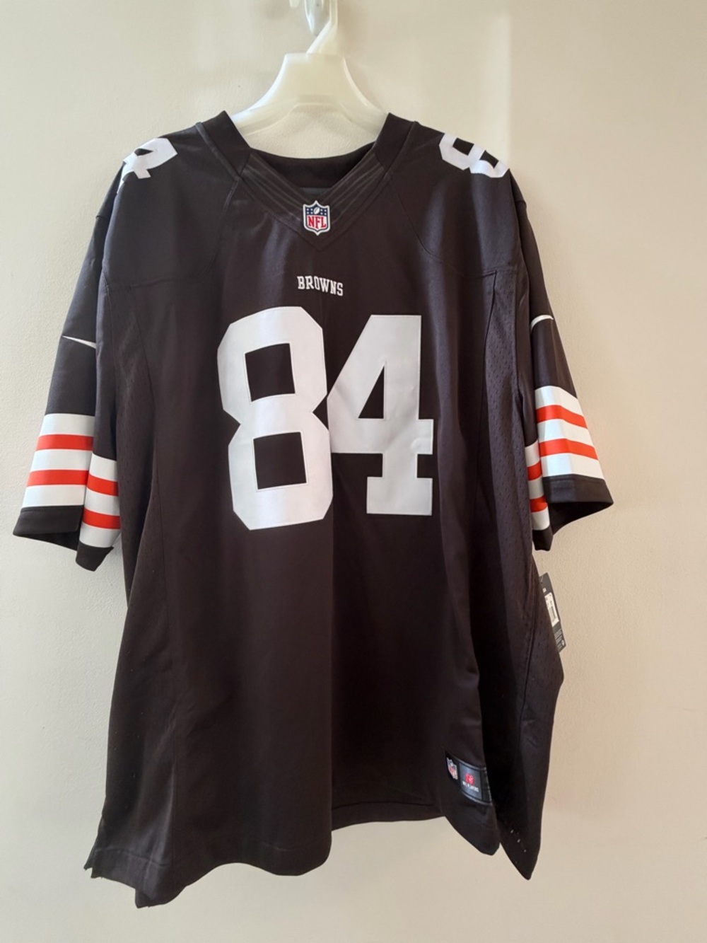 NFL Black Nike 3XL Jersey with NFL Players & League Patches